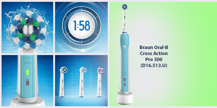 Обзор зубной щетки Braun Oral-B Cross Action Pro 500 (D16.513.U)