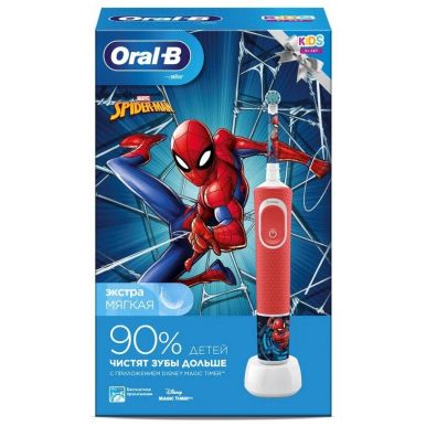Зубная щетка Braun Oral-B Kids Spider-Man D100 (D 100.413.2K)(в картонной упаковке)