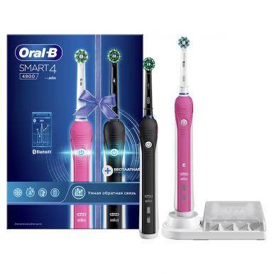 Набор зубных щеток Braun Oral-B Smart 4 4900 D601.525.3H 2 шт